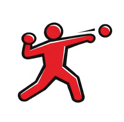Icon of man throwing with proper posture